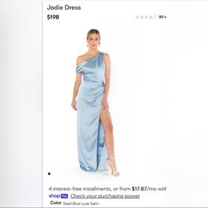 Show Me Your Mumu Jodie Dress in Steele blue